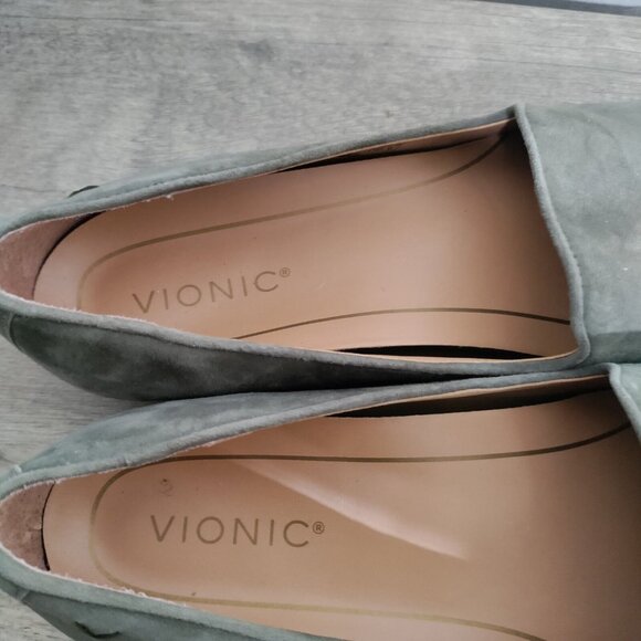 Vionic Gray Suede Loafers - Picture 5 of 9